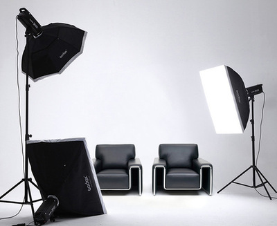 神牛DP400W攝影燈套 專業影室閃光燈與柔光箱的人像攝影利器